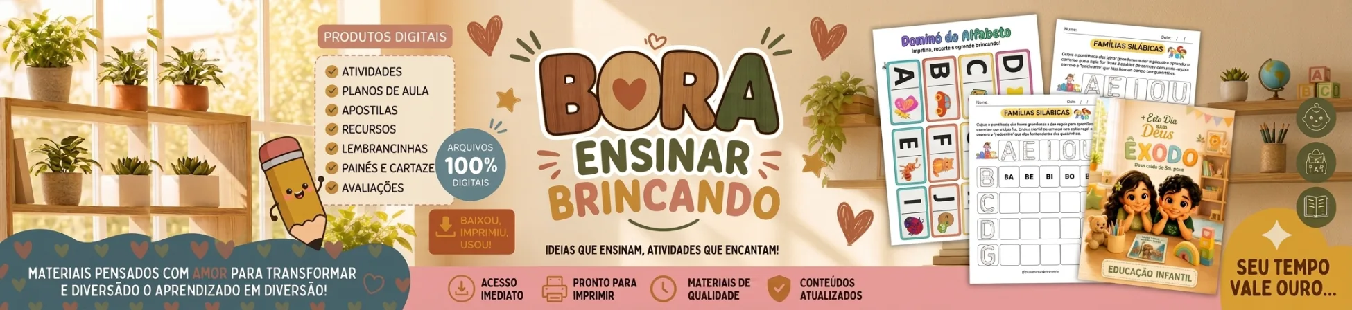 Banner de Bora Ensinar Brincando