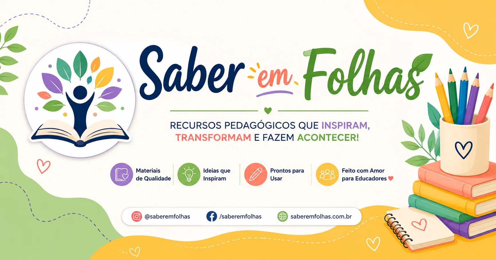 Banner de Professor Daniel Saber em Folhas