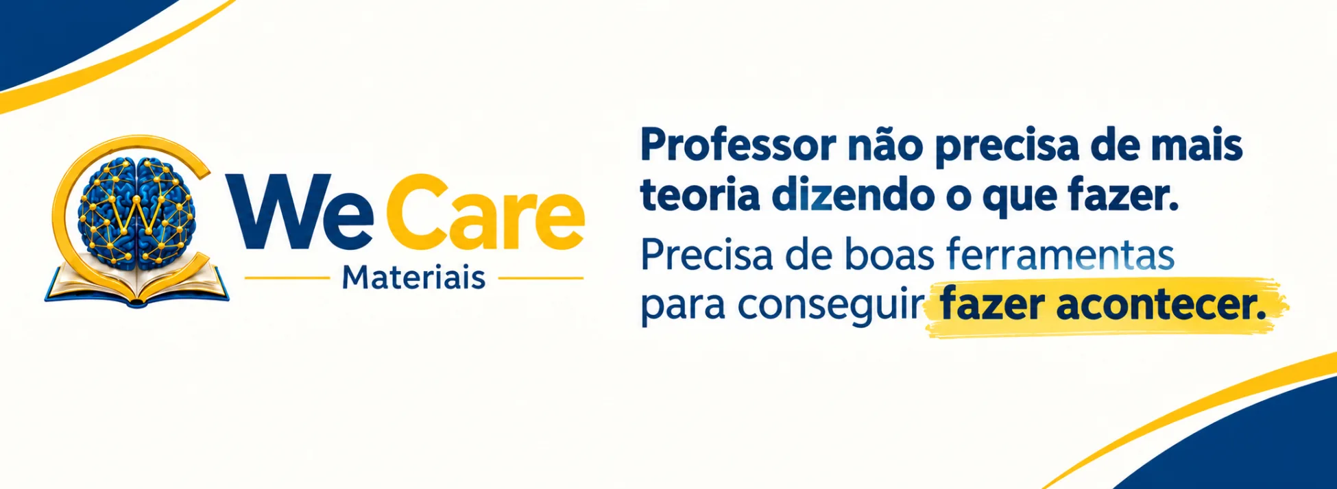Banner de We Care Materiais 