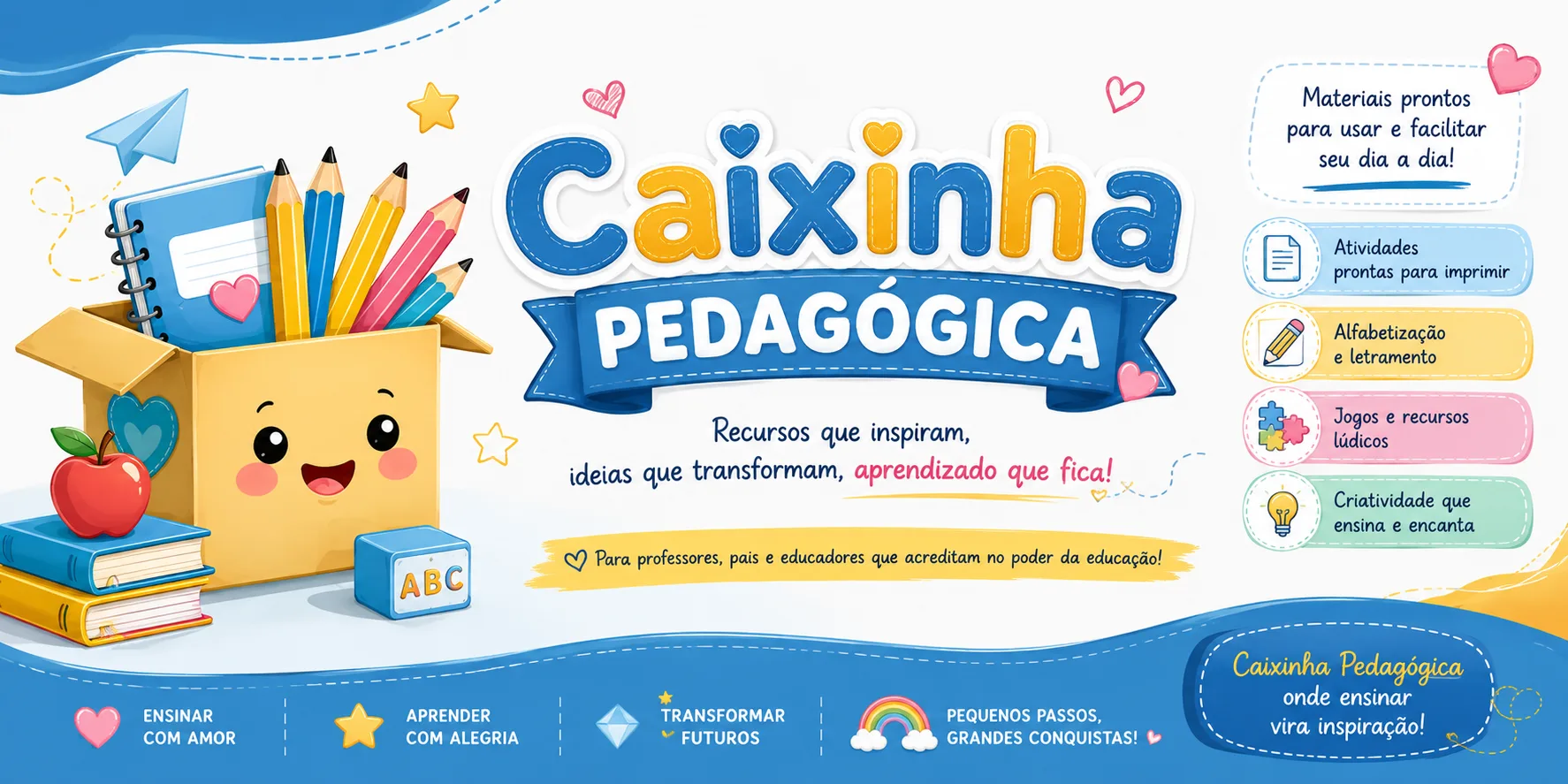 Banner de Caixinha Pedagógica 