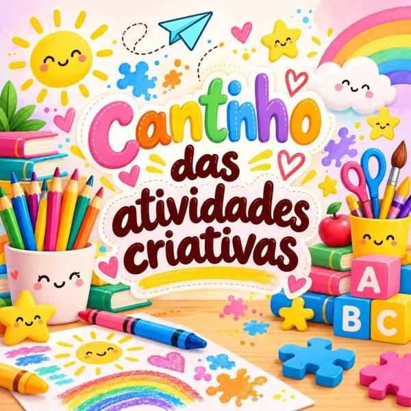 Banner de Cantinho das Atividades Criativas