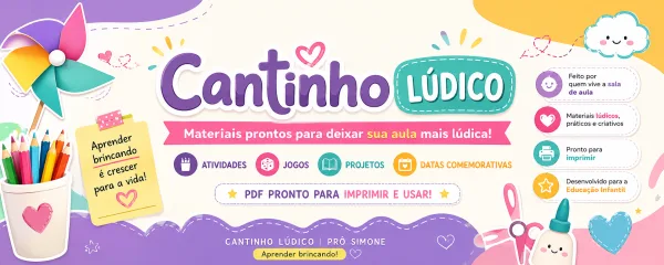 Banner de cantinho. ludico / Prô Simone