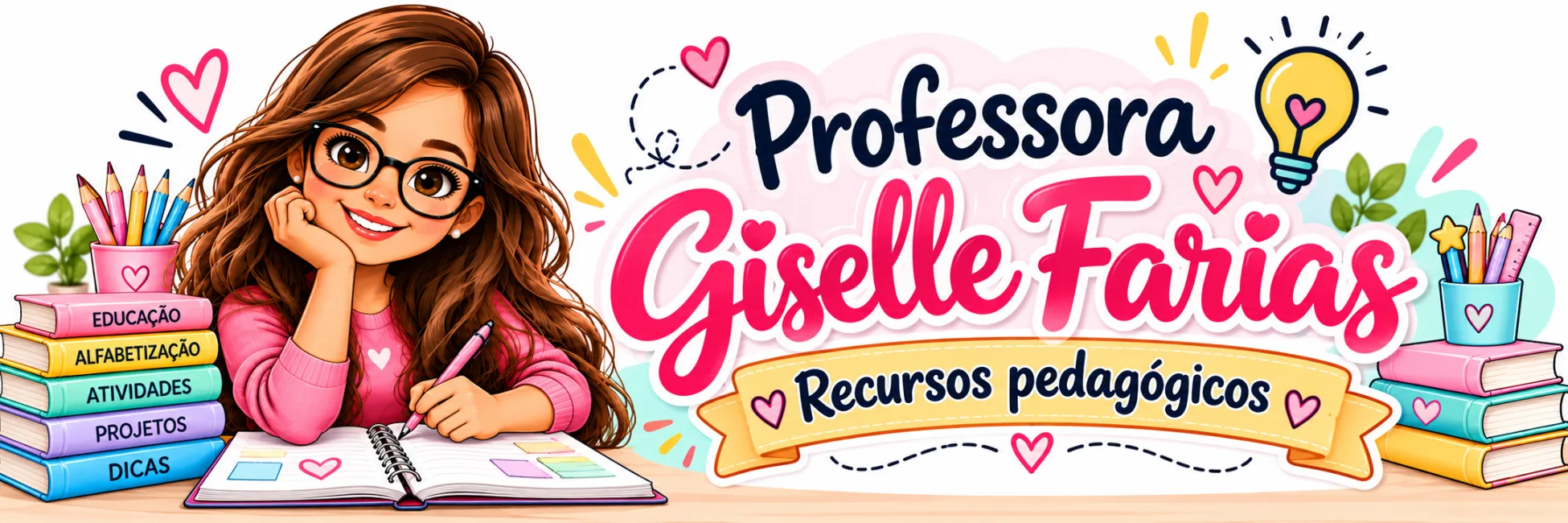 Banner de Professora Giselle Farias 