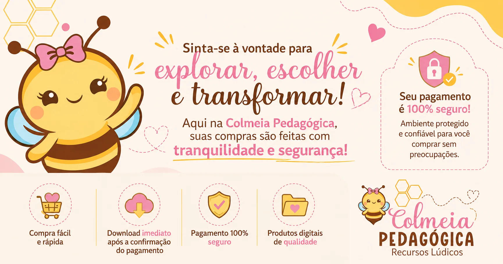 Banner de Colmeia Pedagógica