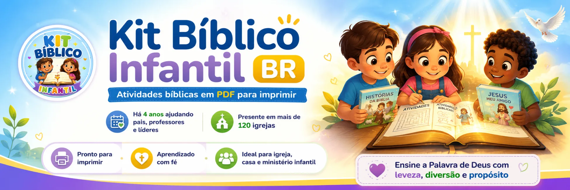 Banner de Kit Biblico infantil BR