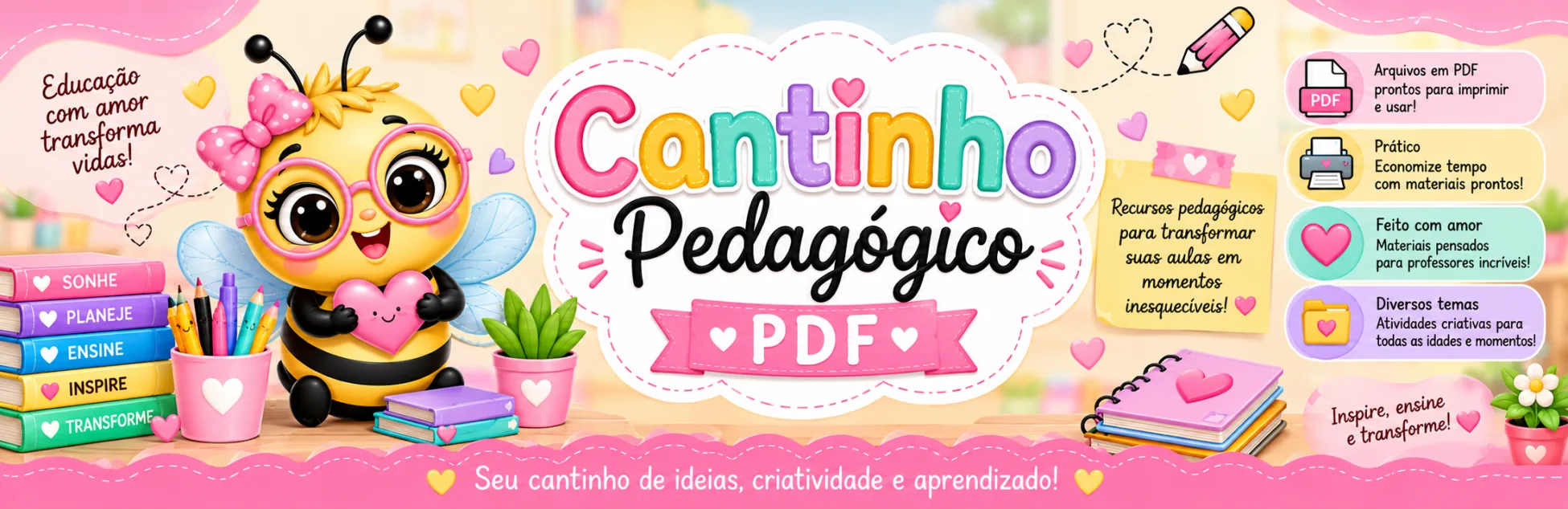 Banner de Cantinho Pedagógico PDF