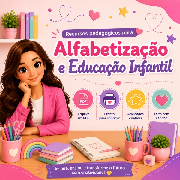 Banner de Alfabetização Infantil