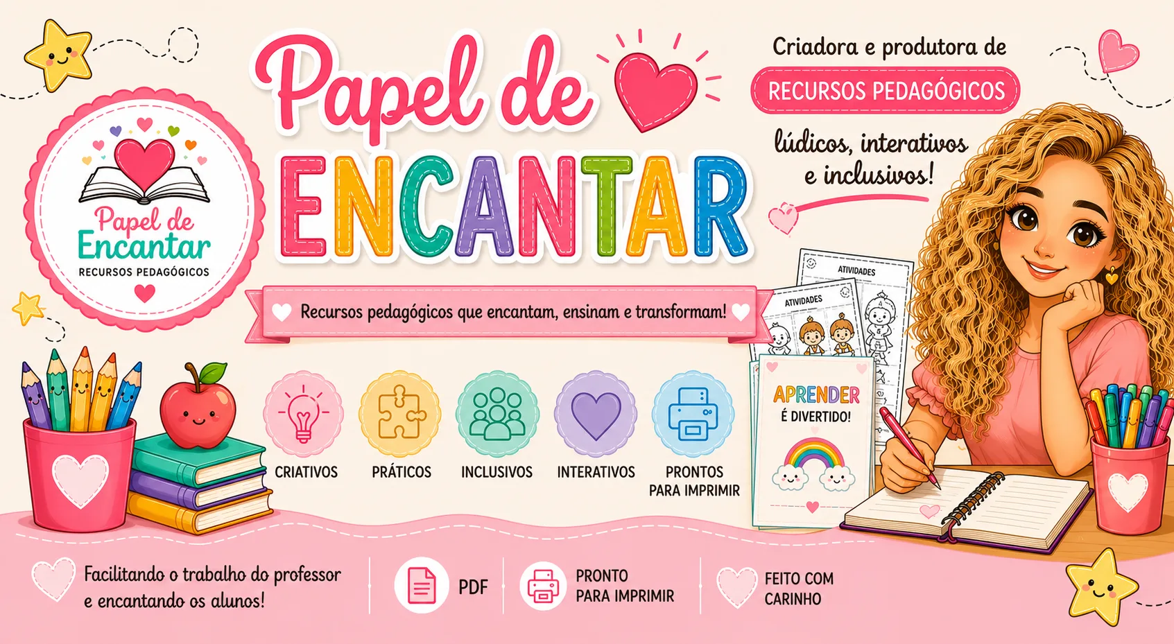 Banner de Papel de Encantar