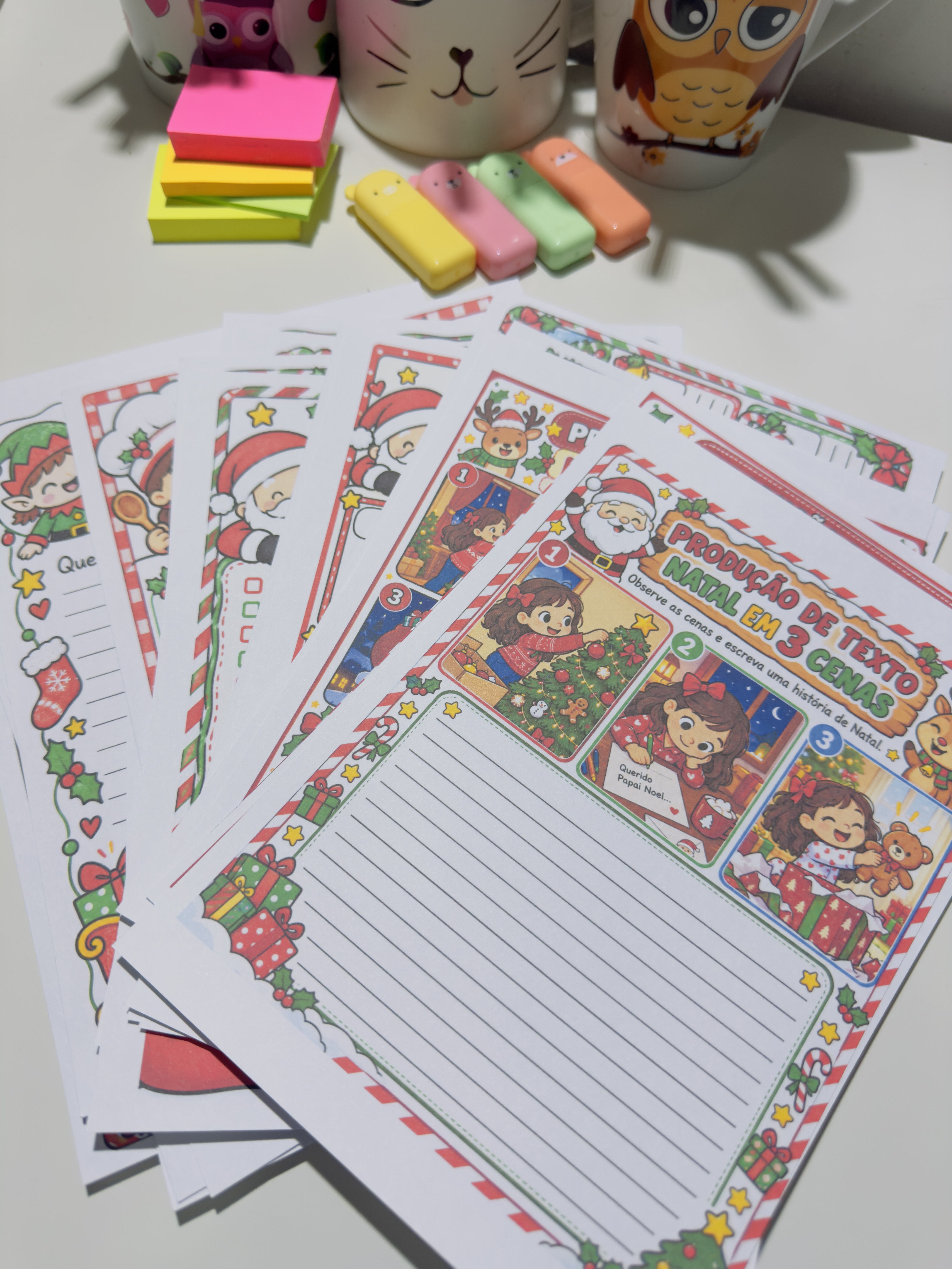Produção de Texto de Natal para 3º a 5º Anos em PDF