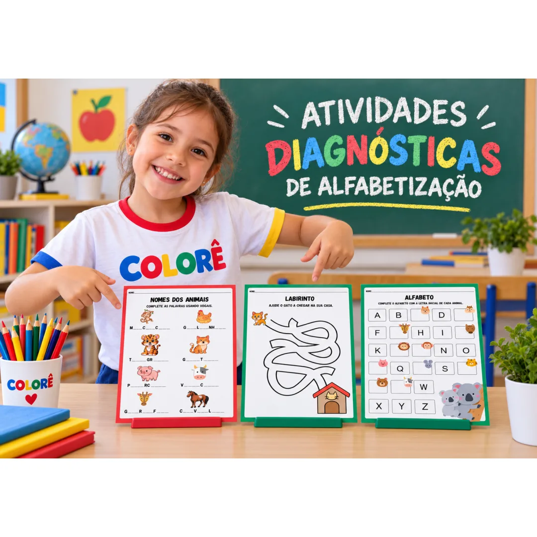 10 ATIVIDADES DIAGNÓSTICAS DE ALFABETIZAÇÃO. 