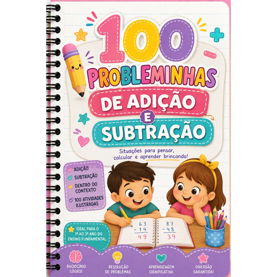 100 Problemas de Adição e Subtração - PDF