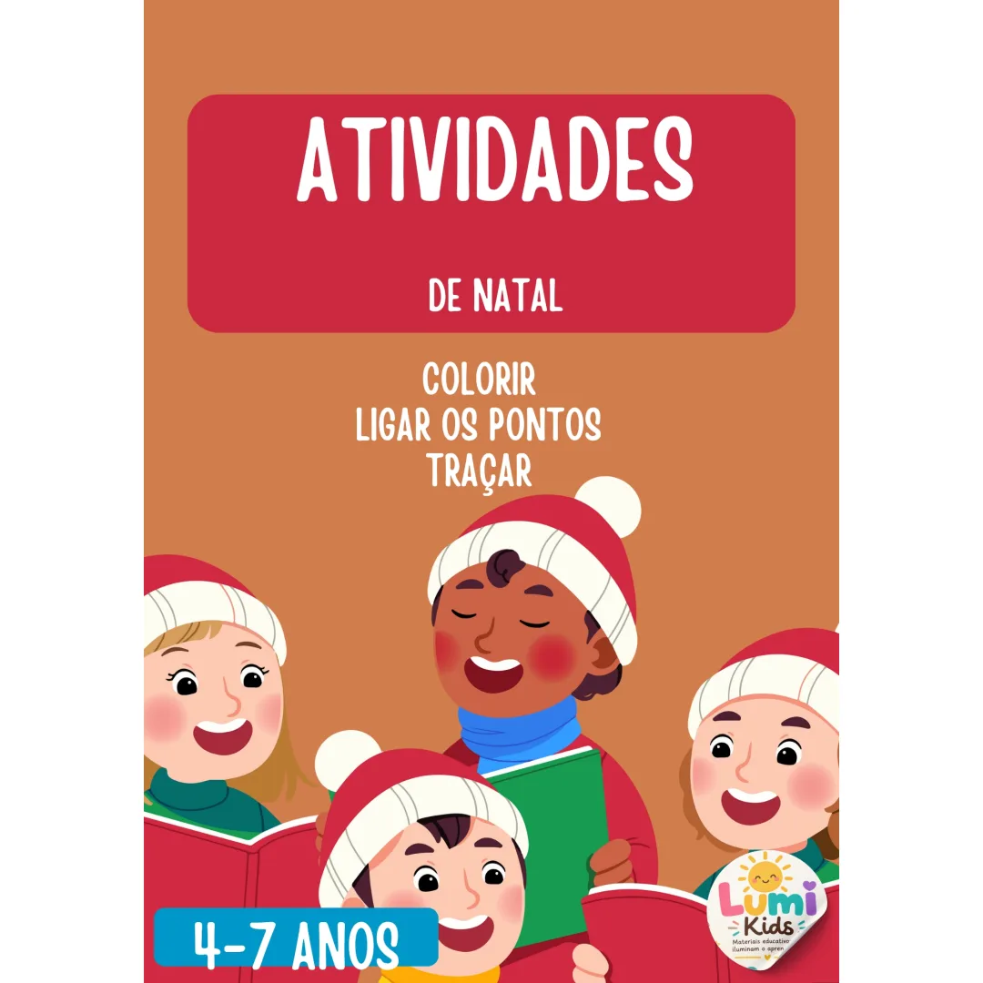 33 Atividades de Natal para Crianças de 4 a 7 Anos em PDF