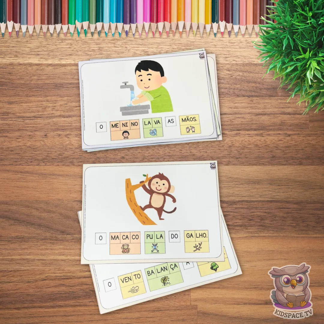 50 Fichas de Leitura Fatiada - Educação Infantil - PDF