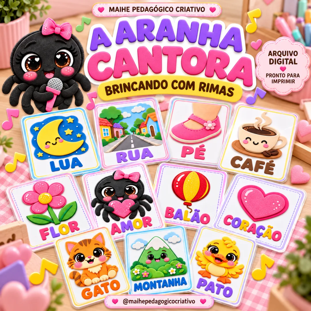 A Aranha Aventureira - Brincando Com Rimas - Músicalização - Educação Infantil - Arquivo Digital