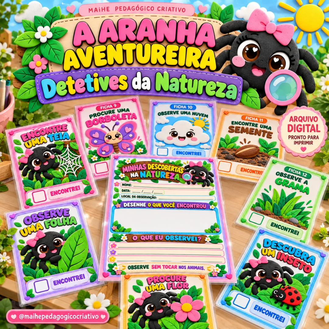 A Aranha Aventureira — Detetives Da Natureza - Educação Infantil - Jogos - Arquivo Digital