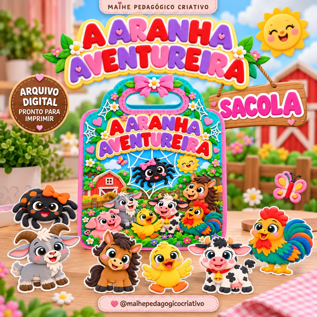 A Aranha Aventureira – Sacola Pedagógica - Jogos - Educação Infantil - Arquivo Digital