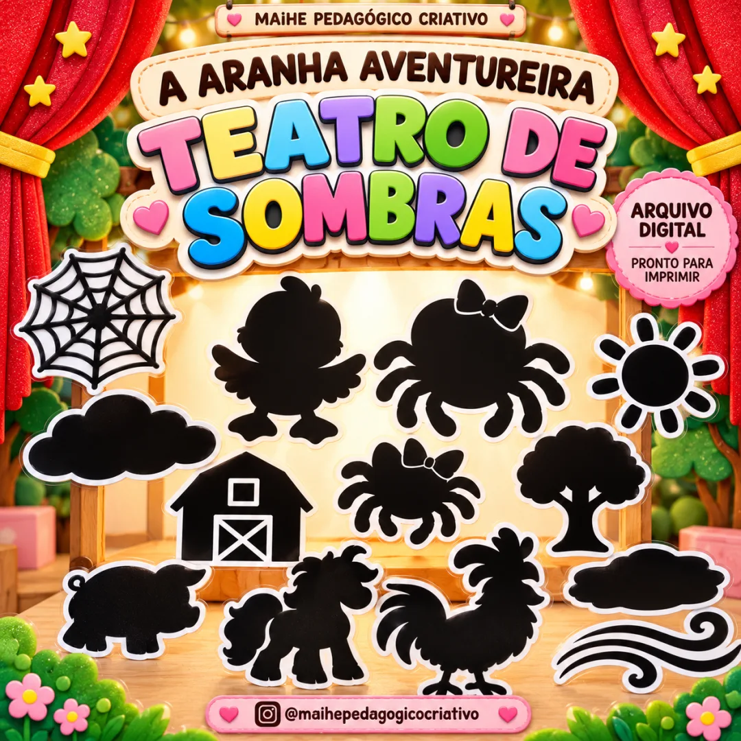 A Aranha Aventureira – Teatro De Sombras - Educação Infantil - Jogos - Arquivo Digital