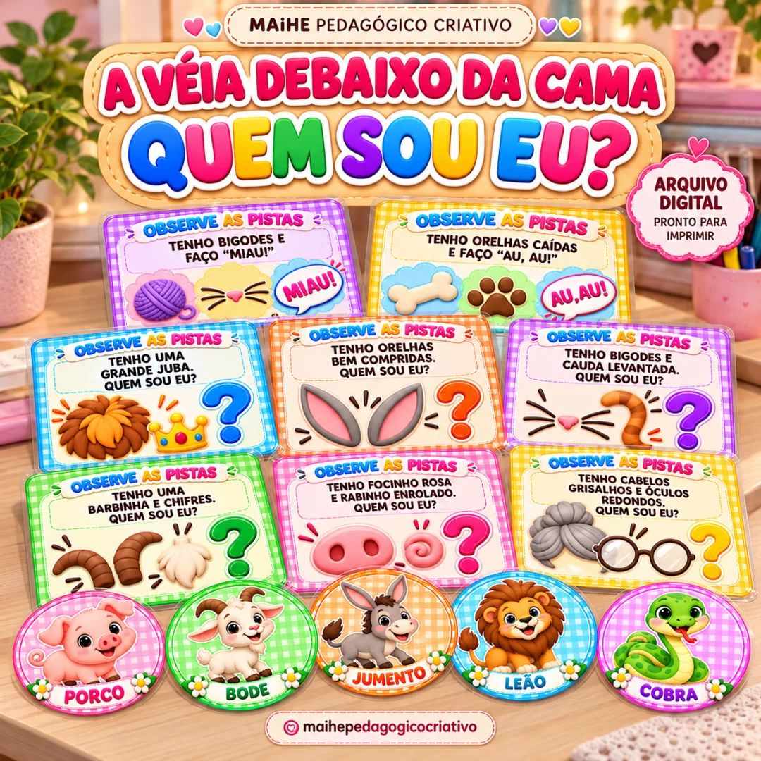 A Véia Debaixo Da Cama - Quem Sou Eu? - Educação Infantil - Arquivo Digital