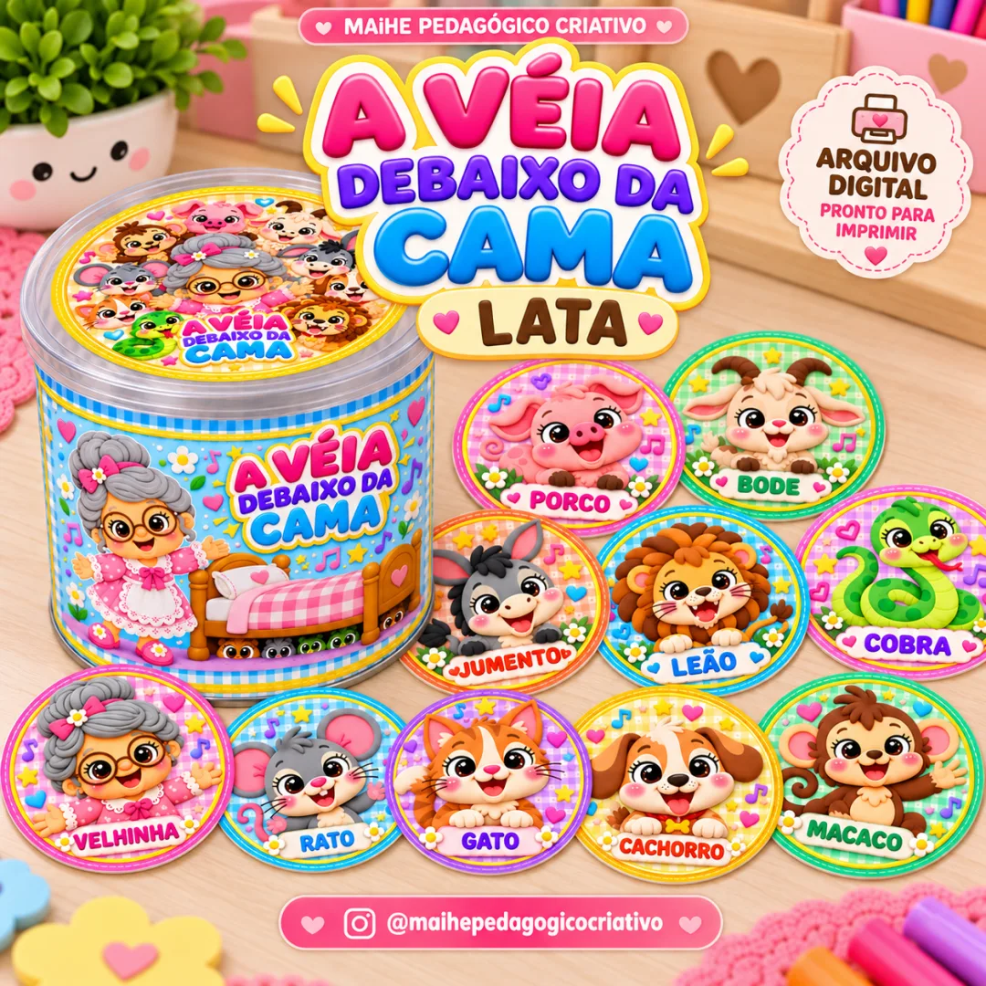 A Véia Debaixo Da Cama – Lata Musical Interativa - Educação Infantil - Arquivo Digital