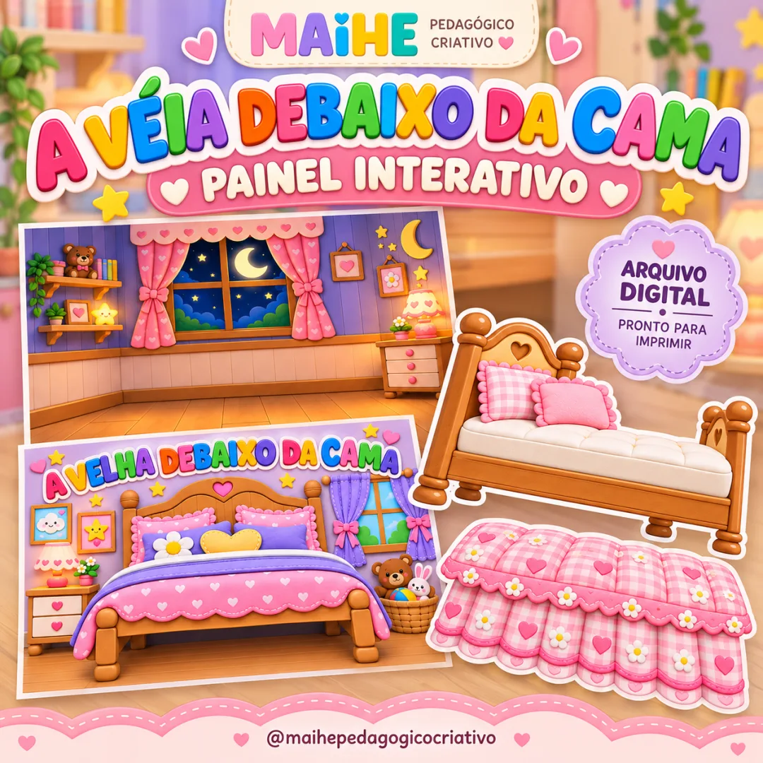 A Véia Debaixo Da Cama – Painel Interativo - Educação Infantil -Arquivo Digital
