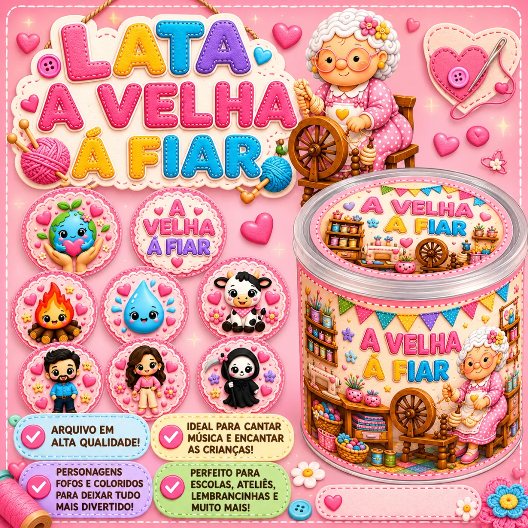 A Velha à Fiar - Lata Interativa - Educação Infantil - Arquivo Digital