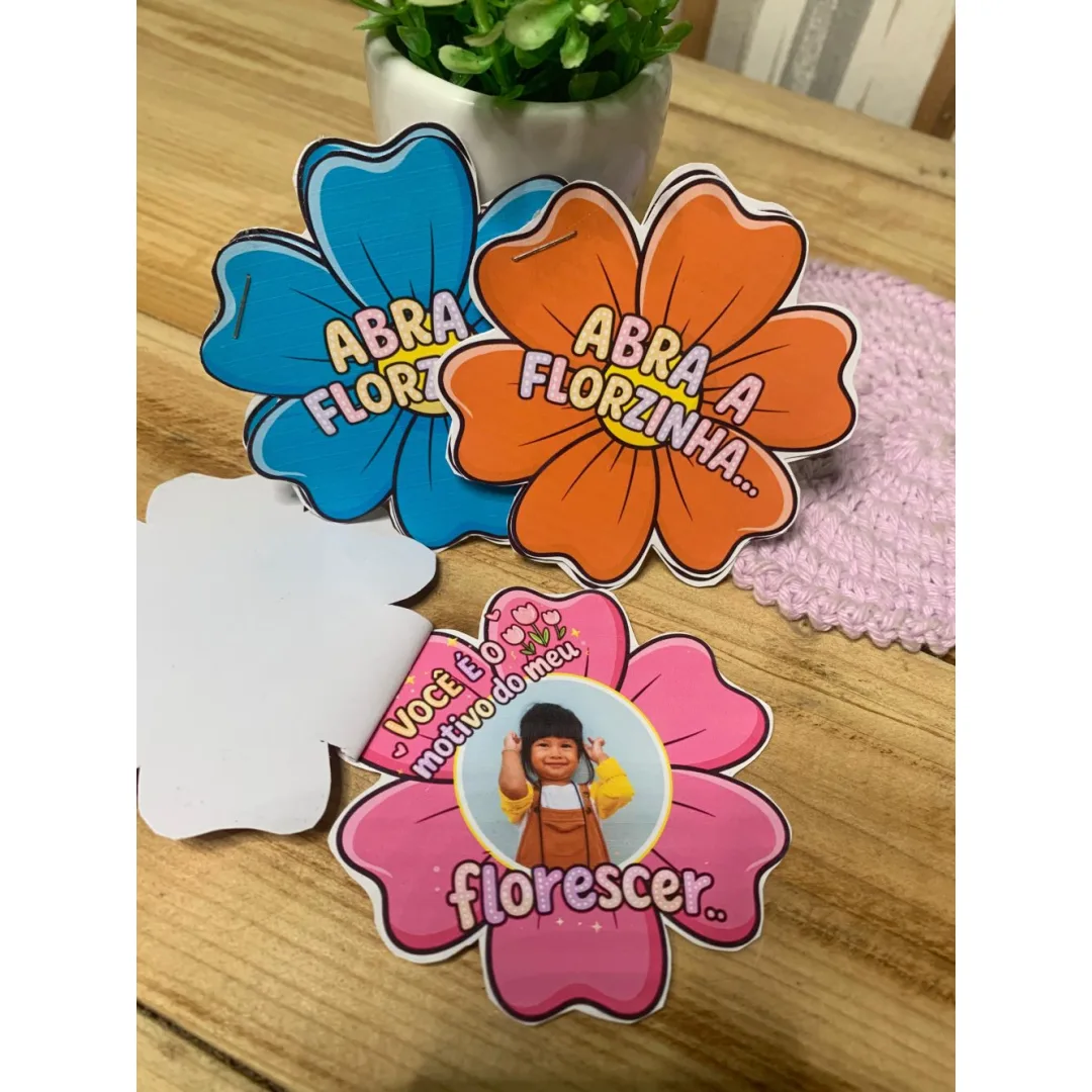 Abra a Florzinha — Pronto para Imprimir