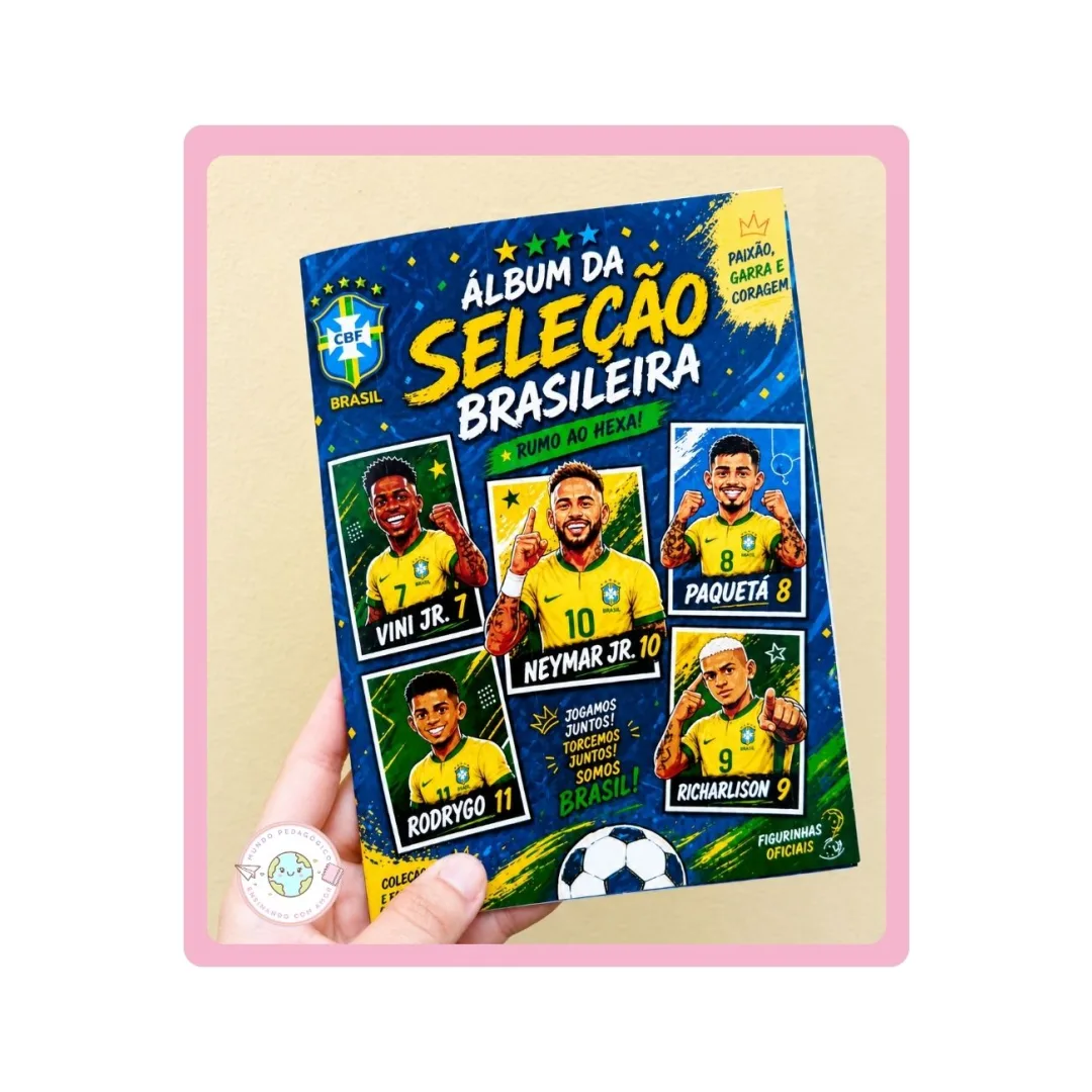 ÁLBUM DA SELEÇÃO BRASILEIRA PARA IMPRIMIR