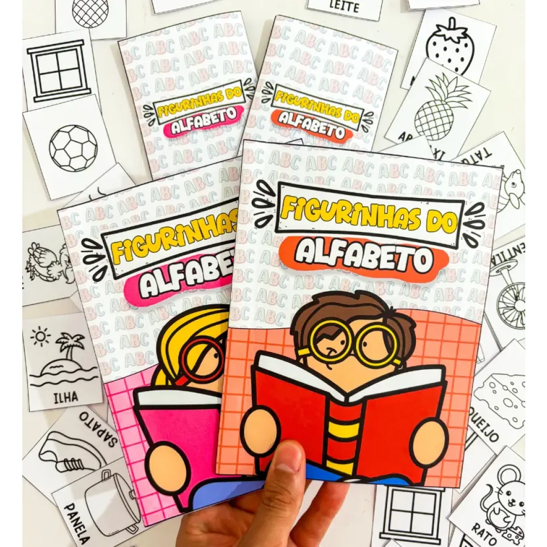 Álbum de Figurinhas do Alfabeto PDF Alfabetização 