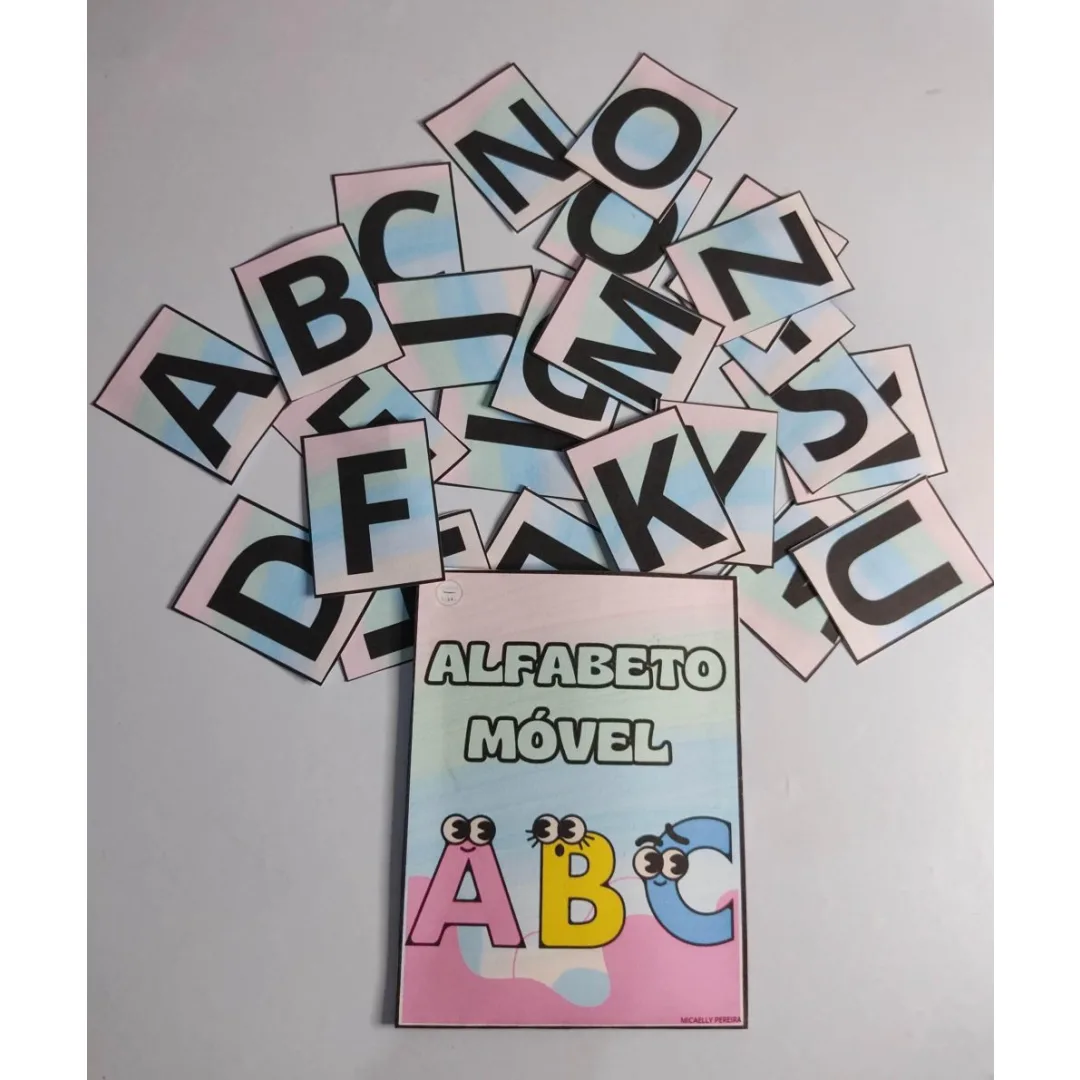 Alfabeto Móvel+ Números — Pronto para Imprimir