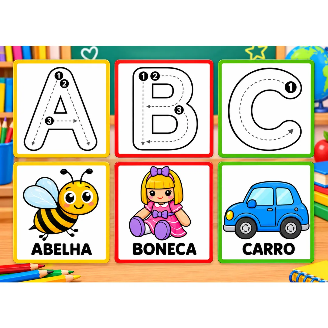 Alfabeto pontilhado para cobrir PDF Ensino infantil e fundamental 