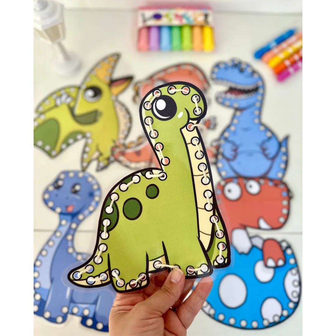 Alinhavos Dinossauro para Educação Infantil em PDF