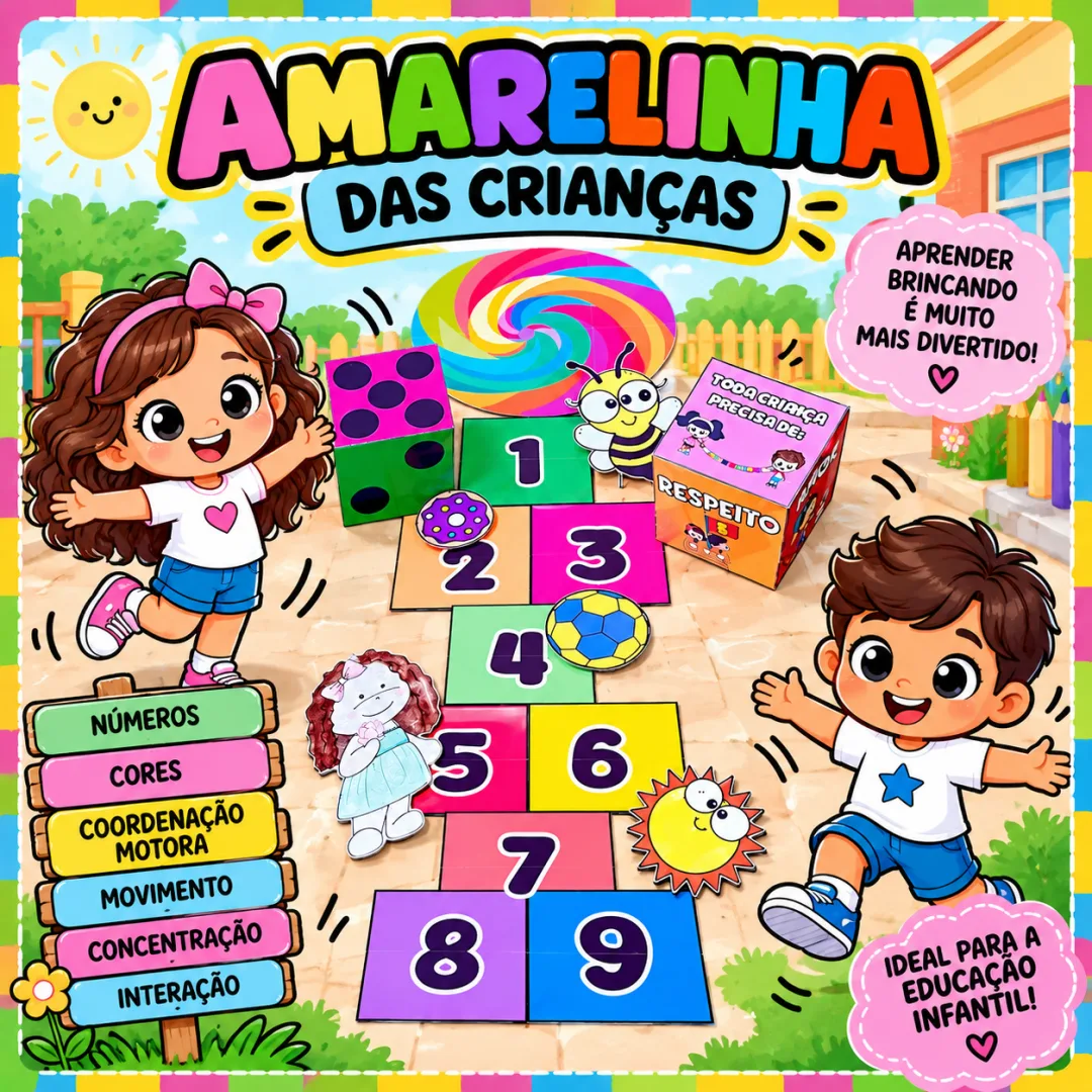 AMARELINHA – DIA DAS CRIANÇAS 🌈🧒👧