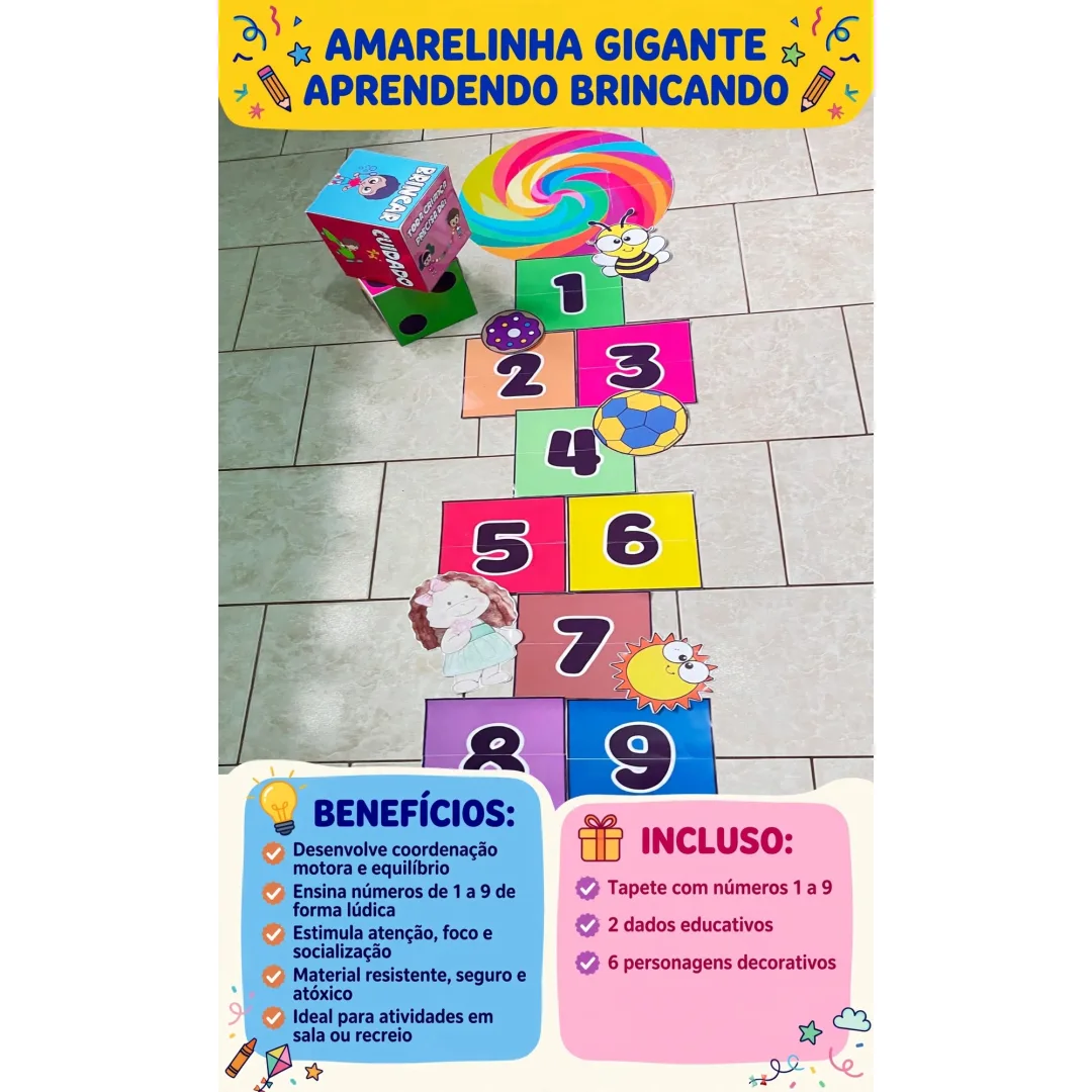 AMARELINHA GIGANTE – Aprenda brincando! PDF 