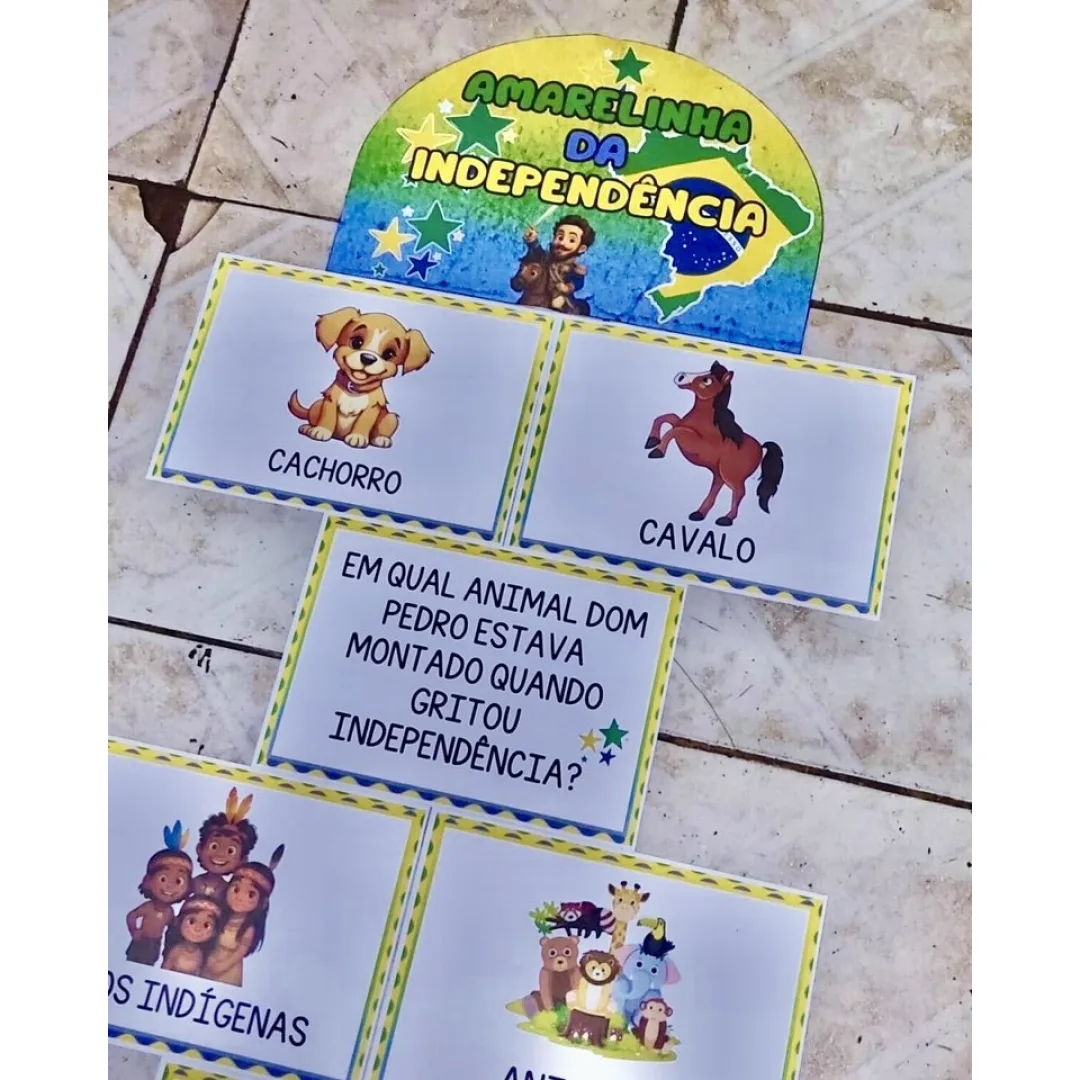 AMARELINHA: INDEPENDÊNCIA DO BRASIL / 7 DE SETEMBRO / SETE DE SETEMBRO / SEMANA DA PÁTRIA 1