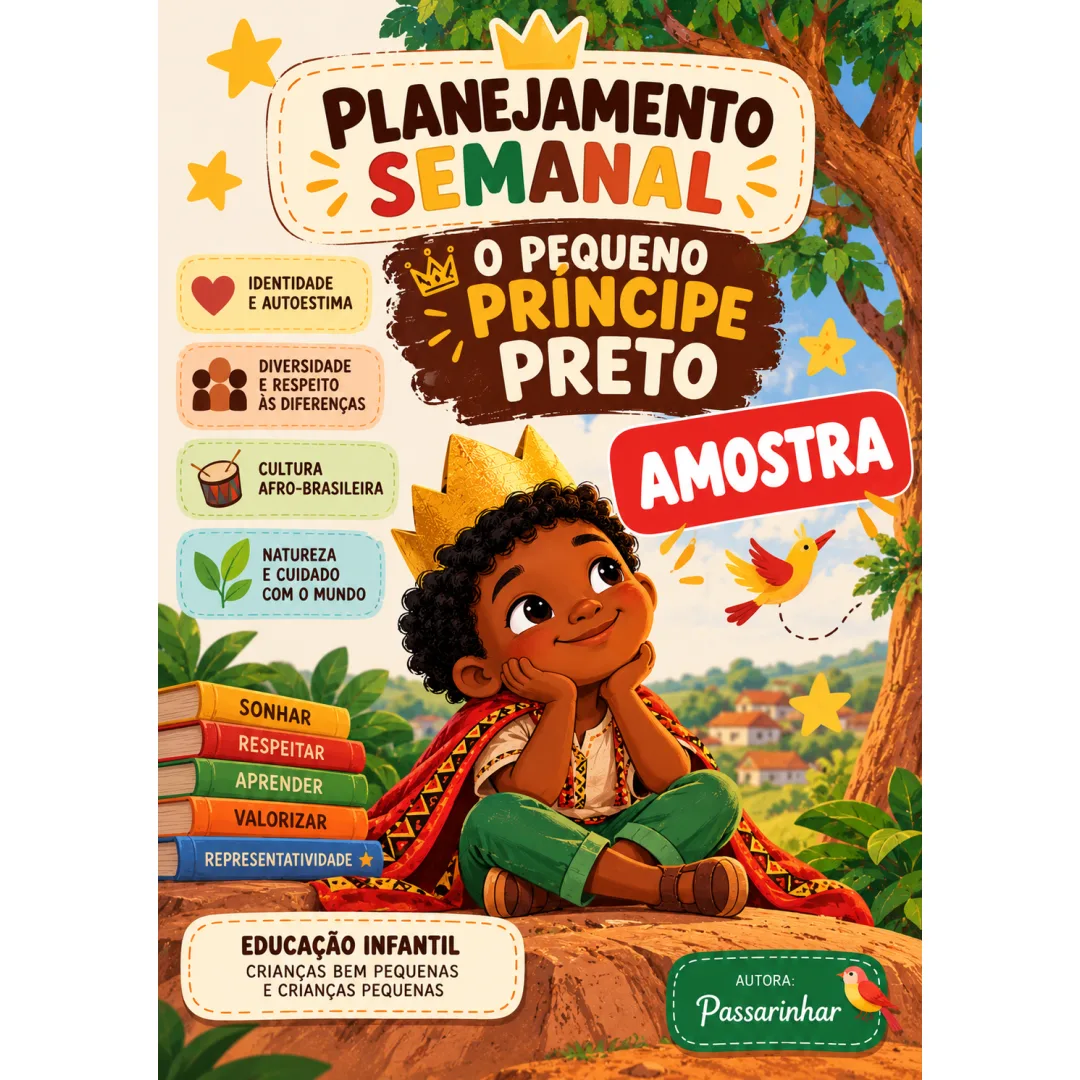 Amostra Gratuita Planejamento o Pequeno Príncipe Preto Educação Infantil em PDF