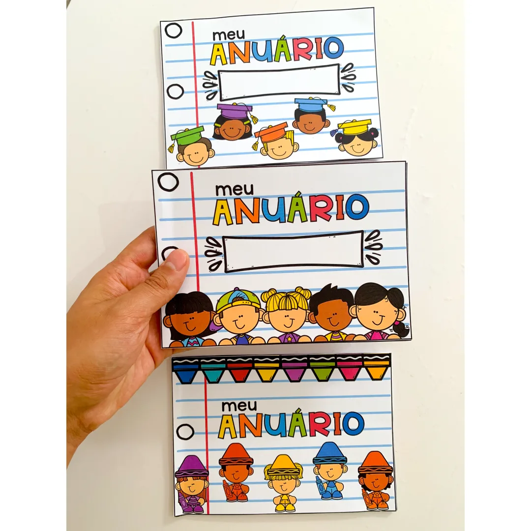 Anuário Escolar Personalizado PDF - Educação Infantil e Anos Iniciais