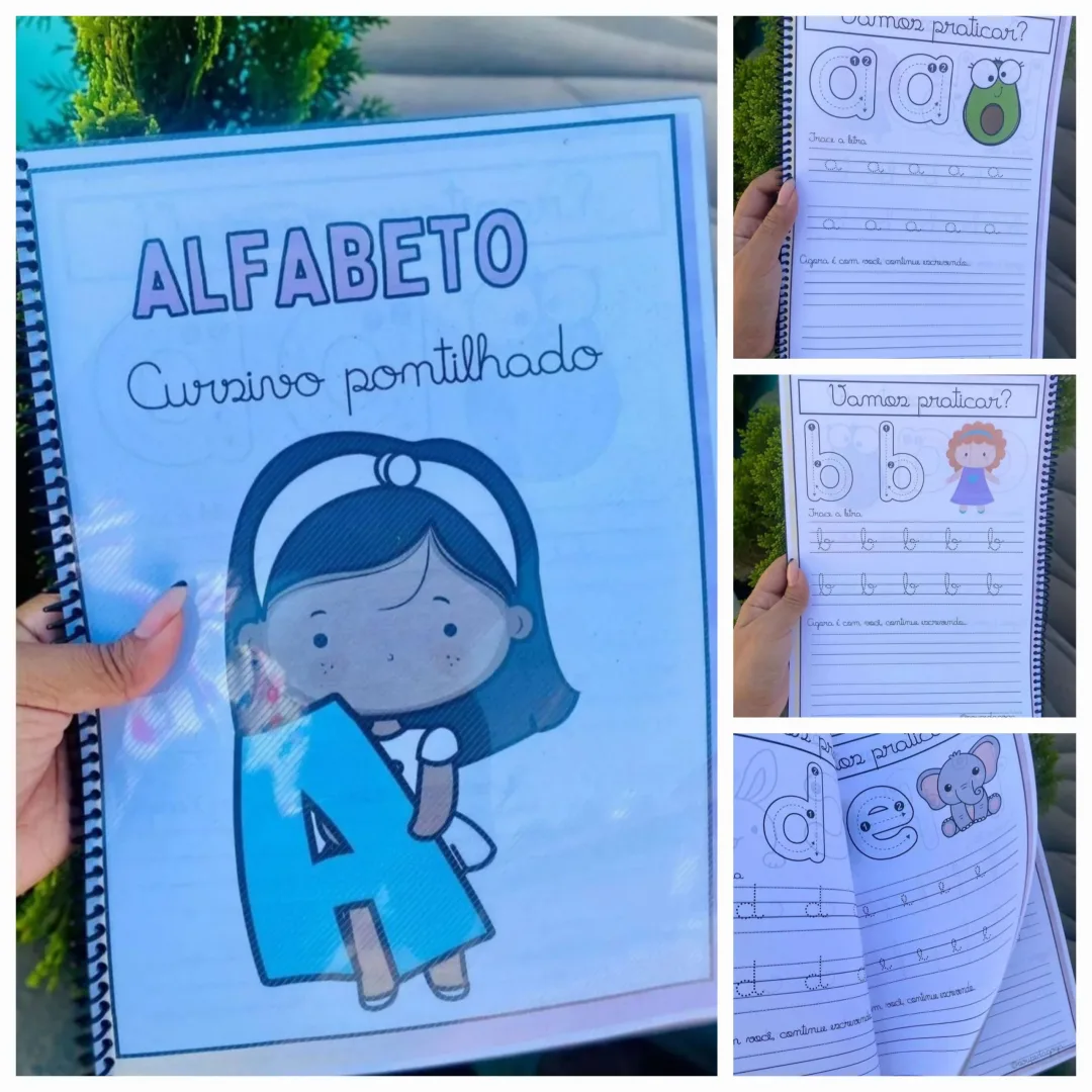 APOSTILA ALFABETO  CURSIVO PONTILHADO