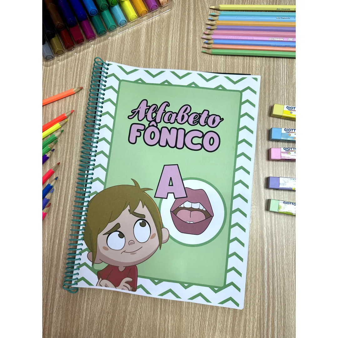 Apostila Alfabeto Fônico — 78 Páginas de Letras e Sons