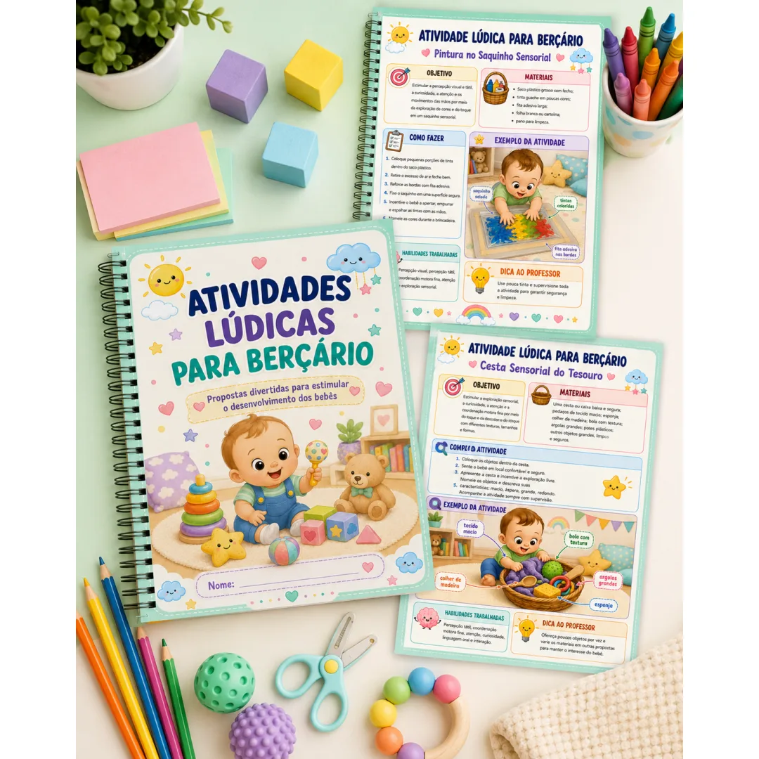 APOSTILA ATIVIDADES LÚDICAS PARA BERÇÁRIO 👶✨