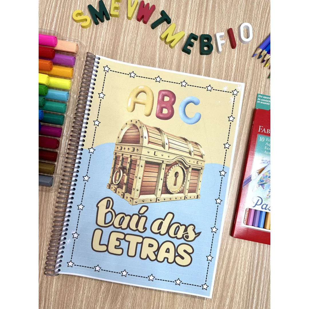 Apostila Baú das Letras — 35 Páginas de Atividades do Alfabeto em PDF