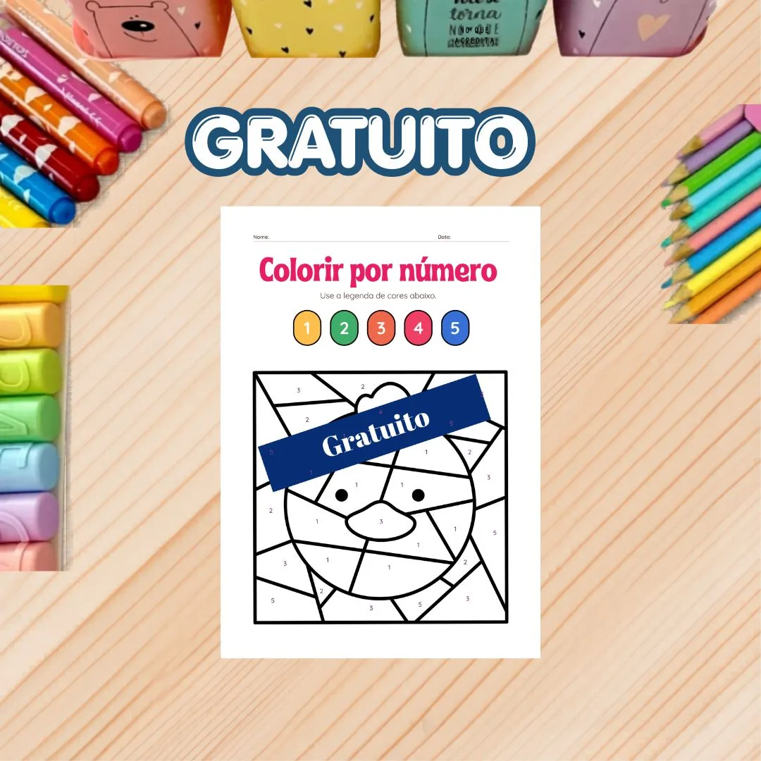 APOSTILA COLORINDO POR NÚMERO