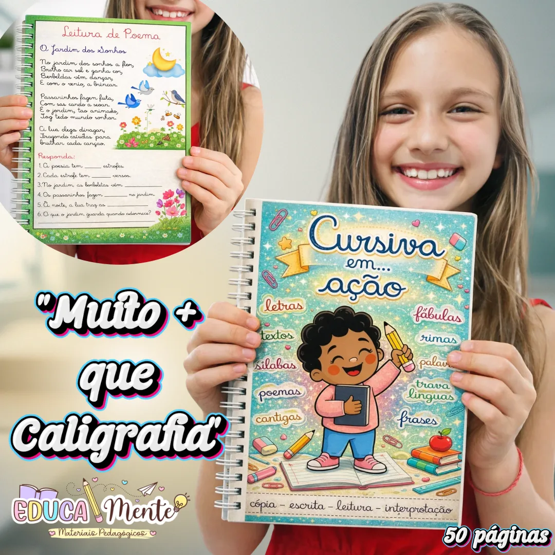 ⭐️APOSTILA CURSIVA EM AÇÃO⭐️