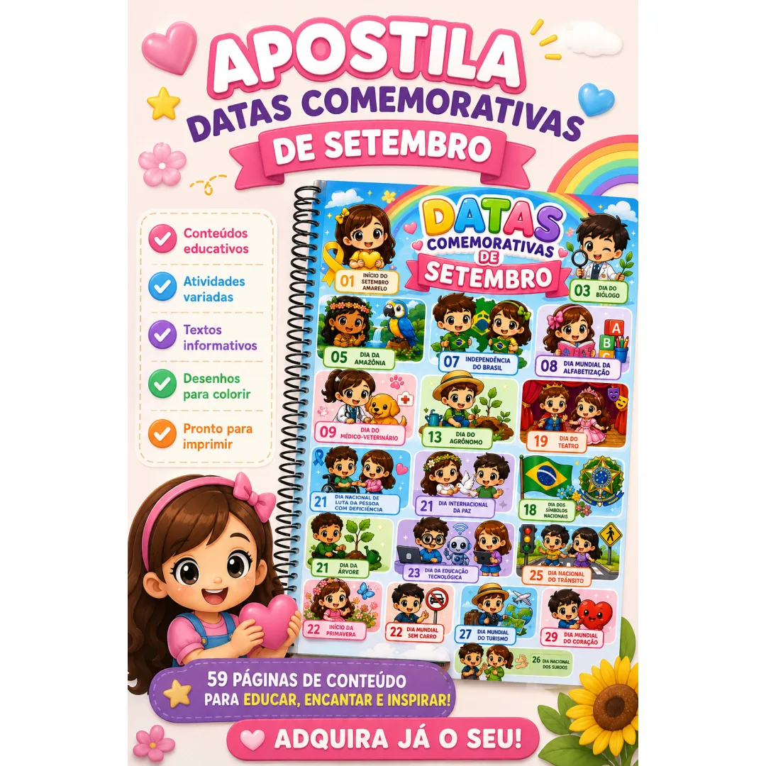 APOSTILA DATAS COMEMORATIVAS DE SETEMBRO
