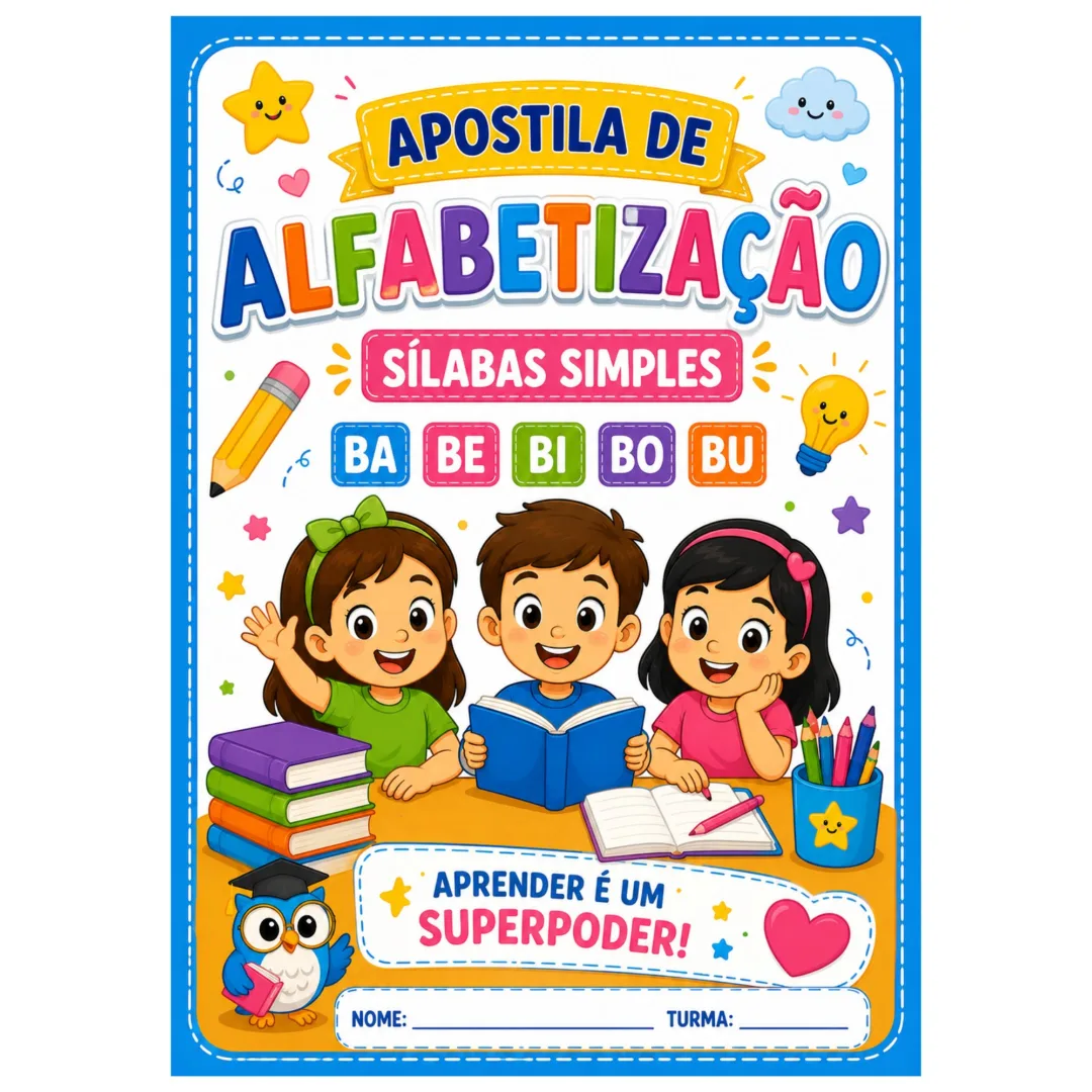 APOSTILA DE ALFABETIZAÇÃO PADRÕES SIMPLES.
