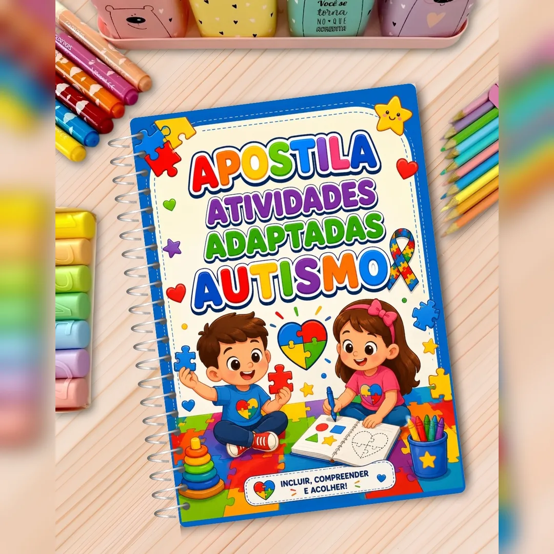 Apostila de Atividades Adaptadas para Autismo Educação Infantil (TEA) PDF