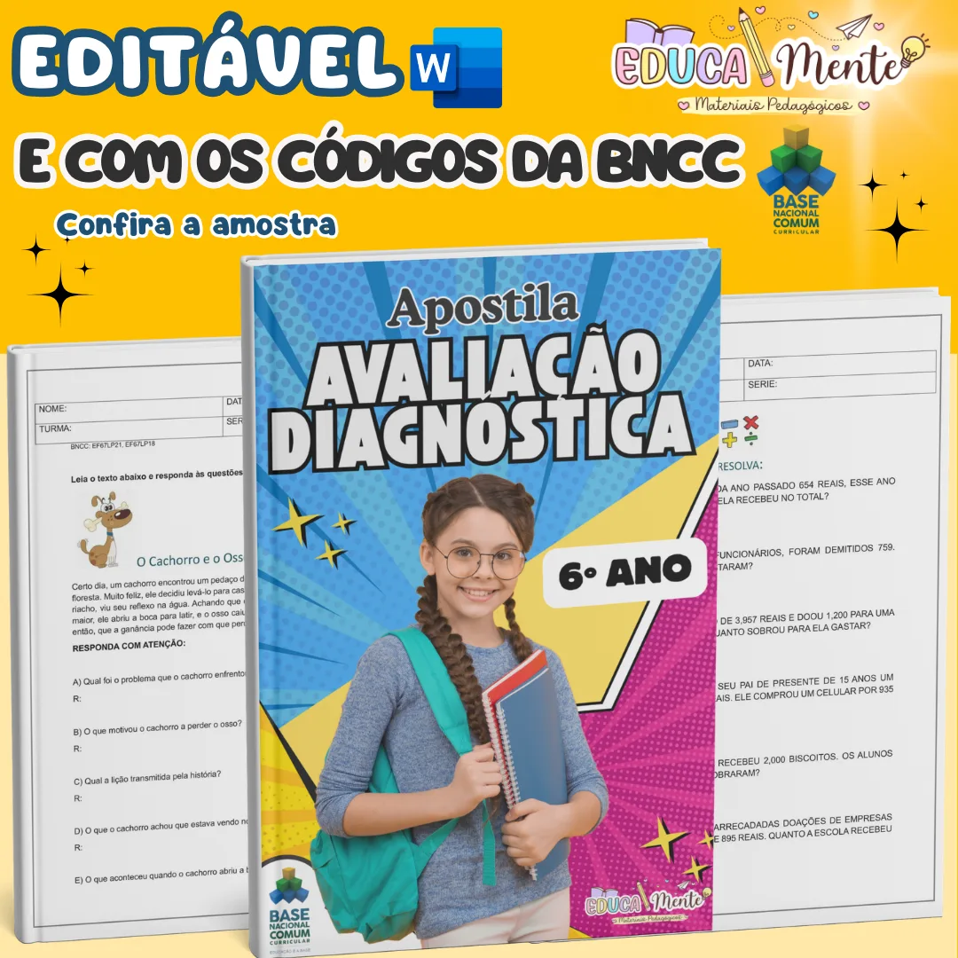 Apostila de Avaliação Diagnóstica – 6º Ano Fundamental II
