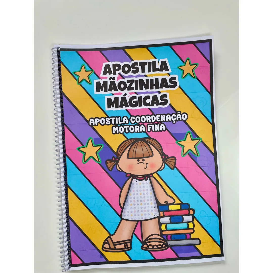 Apostila de Coordenação Motora Fina — Recorte, Pintura e Escrita em PDF