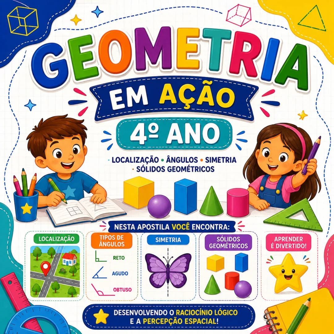 Apostila de Geometria em Ação – 4º Ano Em PDF