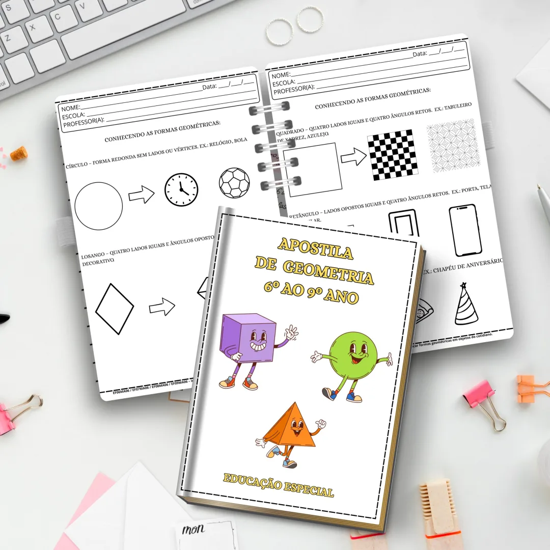 APOSTILA DE GEOMETRIA PARA EDUCAÇÃO ESPECIAL: DO 6º AO 9º ANO