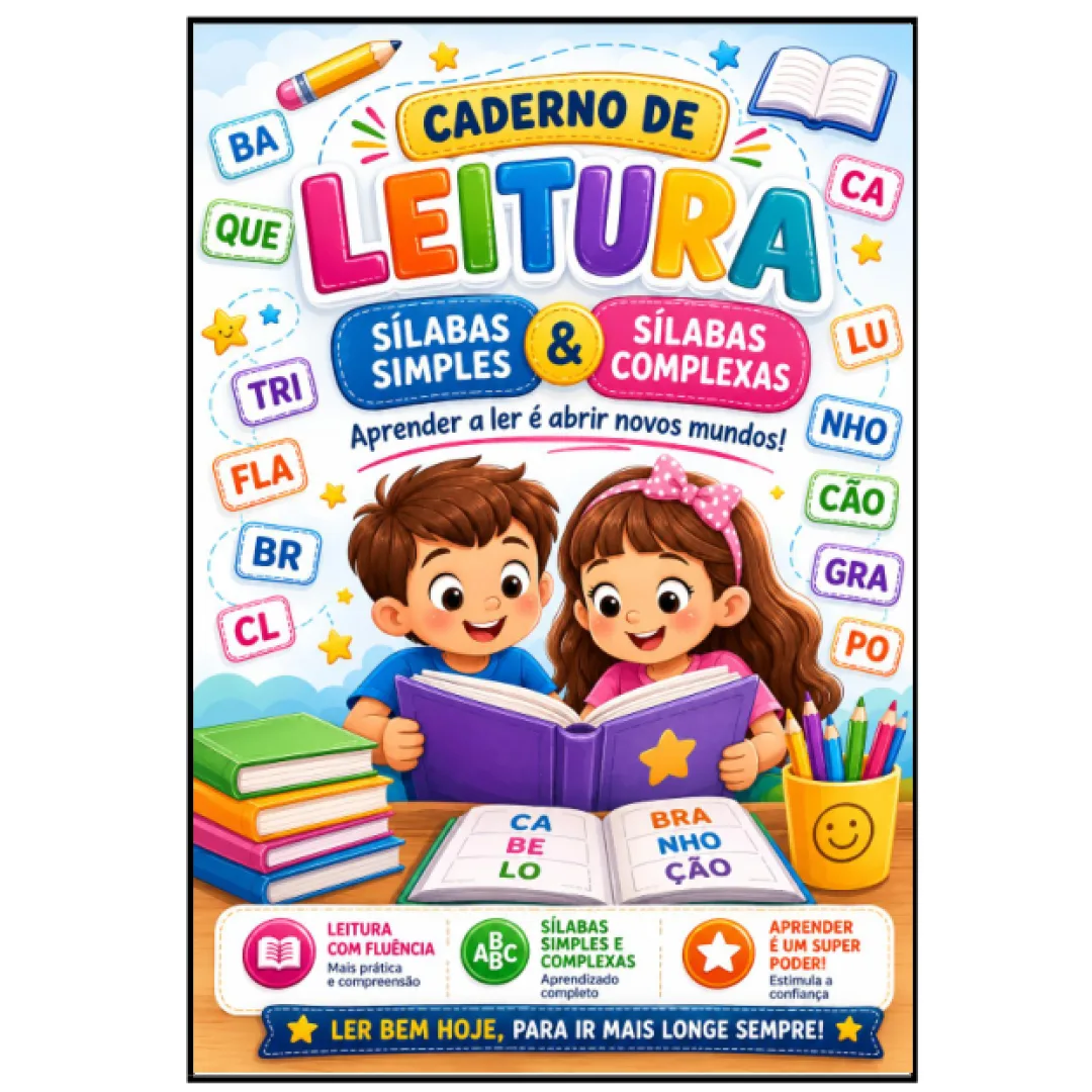 Apostila de leitura sílabas simples e complexas